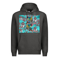 Charcoal Heather fish lures Premium Hoodie - TumblerDesignByShophia