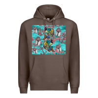 Coffee fish lures Premium Hoodie - TumblerDesignByShophia