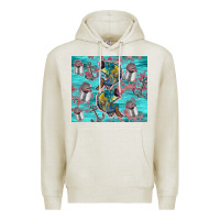 Oatmeal Heather fish lures Premium Hoodie - TumblerDesignByShophia