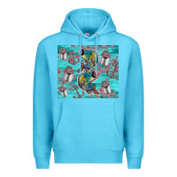 Ocean Blue fish lures Premium Hoodie - TumblerDesignByShophia