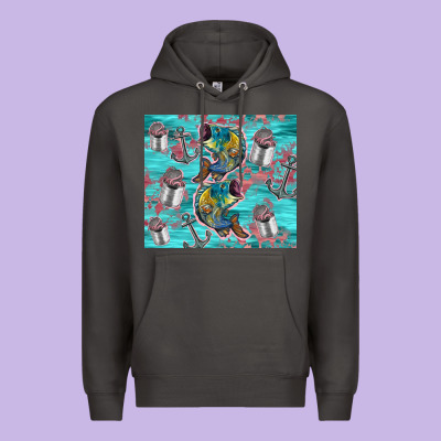 Fish Lures Premium Hoodie Designed By Tumblerdesignbyshophia