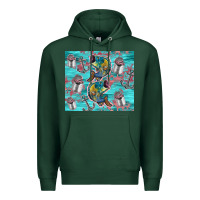 Sports Green fish lures Premium Hoodie - TumblerDesignByShophia