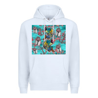 White fish lures Premium Hoodie - TumblerDesignByShophia