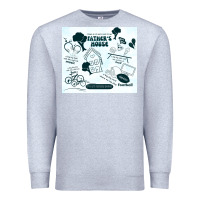 Heather Grey father's house Premium Sweatshirt - TumblerDesignByShophia