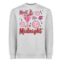 Heather Grey meet me at midnight Heavyweight Sweatshirt - MaliasSmallBusiness