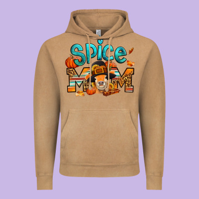 Thanksgiving Spice Mom Pilgrim Cow Vintage Hoodie Designed By Jasminsmagicworld