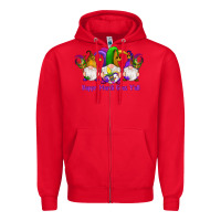 Red happy mardi gras y'all gnomes Zipper Hoodie - RanaPortraitStore
