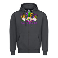 Smoke happy mardi gras y'all gnomes Zipper Hoodie - RanaPortraitStore