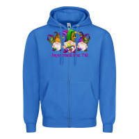 True Royal happy mardi gras y'all gnomes Zipper Hoodie - RanaPortraitStore