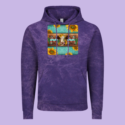 Hereford Cattle Mom Coaster Vintage Hoodie Designed By Jasminsmagicworld