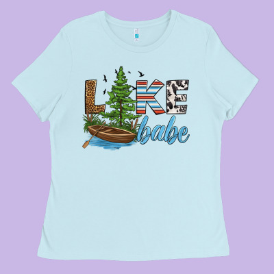 Lake Babe Ladies Tee Designed By Hra Design Shop