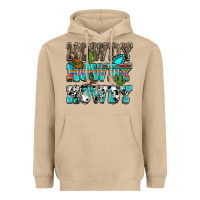 Mushroom Western Howdy Howdy Howdy Heavyweight Hoodie - HowdyJamesFarm