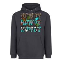 Smoke Western Howdy Howdy Howdy Heavyweight Hoodie - HowdyJamesFarm