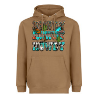 Toasted Coconut Western Howdy Howdy Howdy Heavyweight Hoodie - HowdyJamesFarm