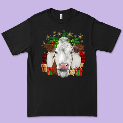 Christmas Simmental Premium Tee Designed By Jahusdesignshop
