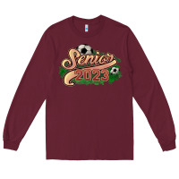 Burgundy senior 2023 soccer Long Sleeve Tee - NancyCooperArtShop