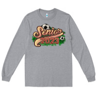 Heather Grey senior 2023 soccer Long Sleeve Tee - NancyCooperArtShop