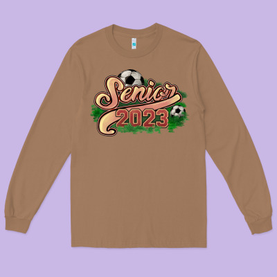 Senior 2023 Soccer Long Sleeve Tee Designed By Nancycooperartshop
