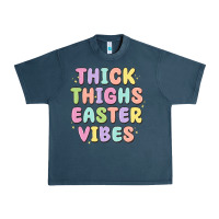 Midnight Navy thicks thighs easter vibes Urban Heavy Tee - MaliasSmallBusiness