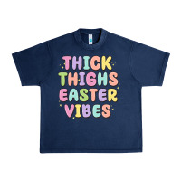 Navy thicks thighs easter vibes Urban Heavy Tee - MaliasSmallBusiness