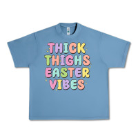 Pebble Blue thicks thighs easter vibes Urban Heavy Tee - MaliasSmallBusiness