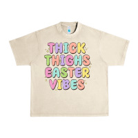 Sandshell thicks thighs easter vibes Urban Heavy Tee - MaliasSmallBusiness
