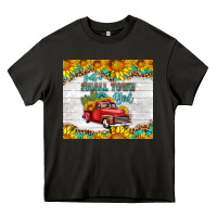 Asphalt just a small town girl with car Heavy Core Tee - HRA Design Shop