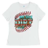 White rub some dirt on it softball Ladies Tee - HRA Design Shop