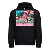 Black American farm animals tumbler 4th of july Urban Hoodie - FaDigitalArtStudio