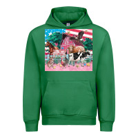 Emerald American farm animals tumbler 4th of july Urban Hoodie - FaDigitalArtStudio