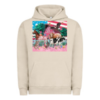 Pigment French Oak American farm animals tumbler 4th of july Urban Hoodie - FaDigitalArtStudio