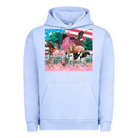 Pigment Grape Ice American farm animals tumbler 4th of july Urban Hoodie - FaDigitalArtStudio