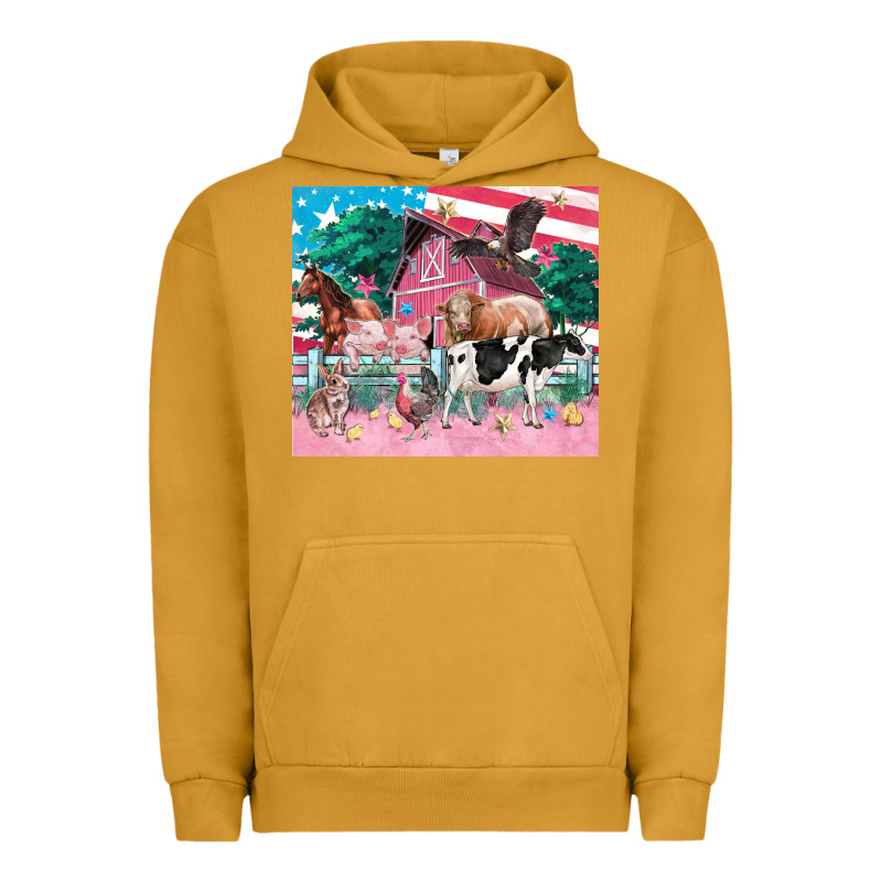 American Farm Animals Tumbler 4th Of July Urban Hoodie by FaDigitalArtStudio | Teevron