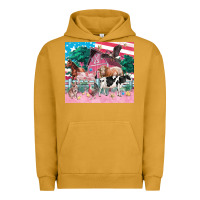 Pigment Peanut Butter American farm animals tumbler 4th of july Urban Hoodie - FaDigitalArtStudio