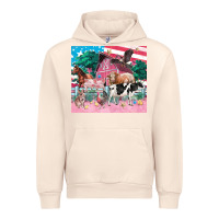 Sandshell American farm animals tumbler 4th of july Urban Hoodie - FaDigitalArtStudio