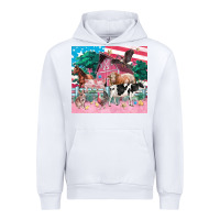 White American farm animals tumbler 4th of july Urban Hoodie - FaDigitalArtStudio