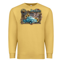 Antique Gold Small town USA truck 4th of july Premium Sweatshirt - HowdyJamesFarm