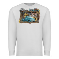 Dove Grey Small town USA truck 4th of july Premium Sweatshirt - HowdyJamesFarm
