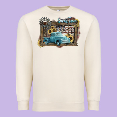 Small Town Usa Truck 4th Of July Premium Sweatshirt Designed By Howdyjamesfarm