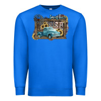 True Royal Small town USA truck 4th of july Premium Sweatshirt - HowdyJamesFarm