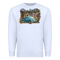 White Small town USA truck 4th of july Premium Sweatshirt - HowdyJamesFarm