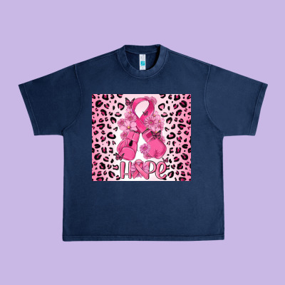 Breast Cancer With Boxing Gloves Urban Heavy Tee Designed By Maliassmallbusiness