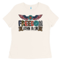 Bone freedom john Ladies Tee - CowhideDigitalArt