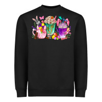 Black Easter coffee cups with Bunny Heavyweight Sweatshirt - NancyCooperArtShop