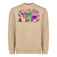 Mushroom Easter coffee cups with Bunny Heavyweight Sweatshirt - NancyCooperArtShop