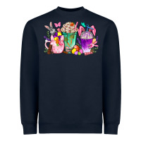 Navy Easter coffee cups with Bunny Heavyweight Sweatshirt - NancyCooperArtShop