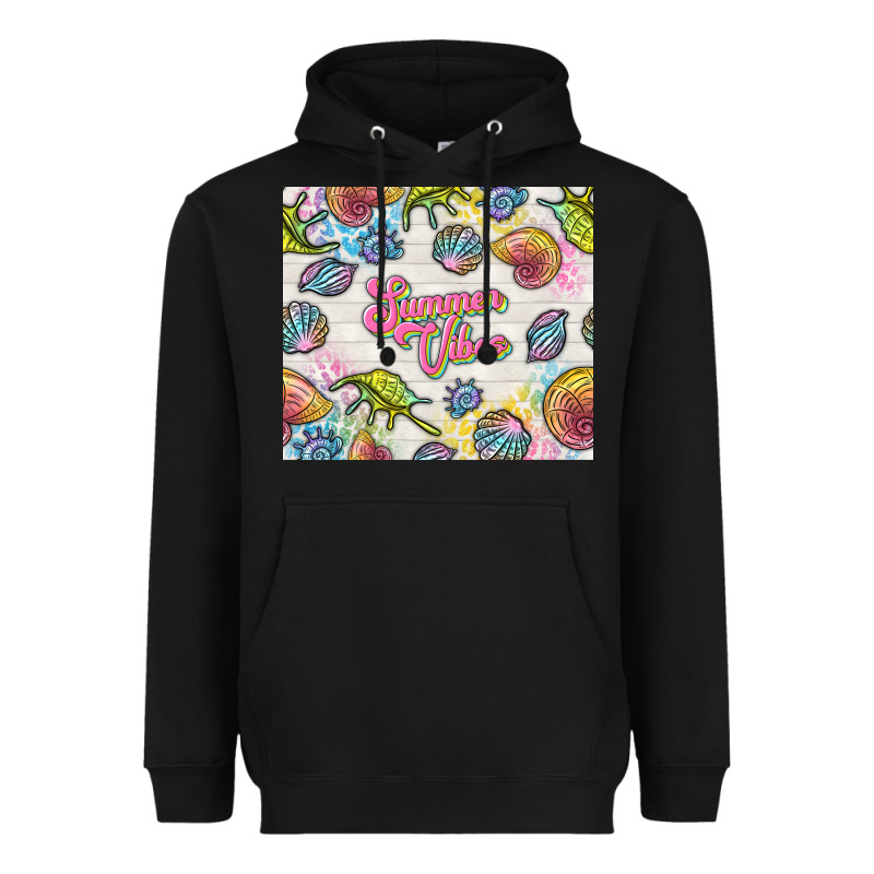 Summer Vibes With Sea Shells Heavyweight Hoodie by TumblerDesignByShophia | Teevron