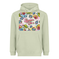 Matcha summer vibes with sea shells Heavyweight Hoodie - TumblerDesignByShophia