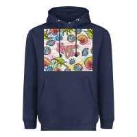 Navy summer vibes with sea shells Heavyweight Hoodie - TumblerDesignByShophia