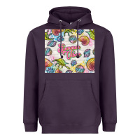 Plum summer vibes with sea shells Heavyweight Hoodie - TumblerDesignByShophia